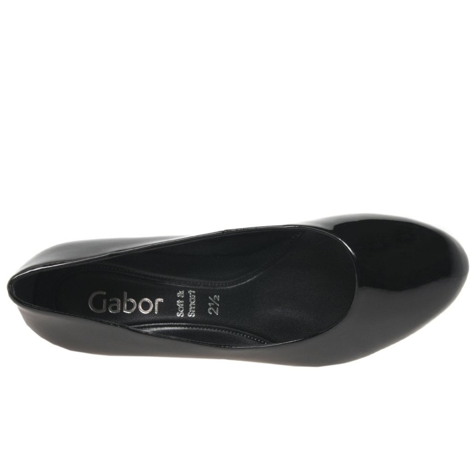 Gabour | Escarpins Exclusifs Nesta I I Noirs Vernis Pour Femme